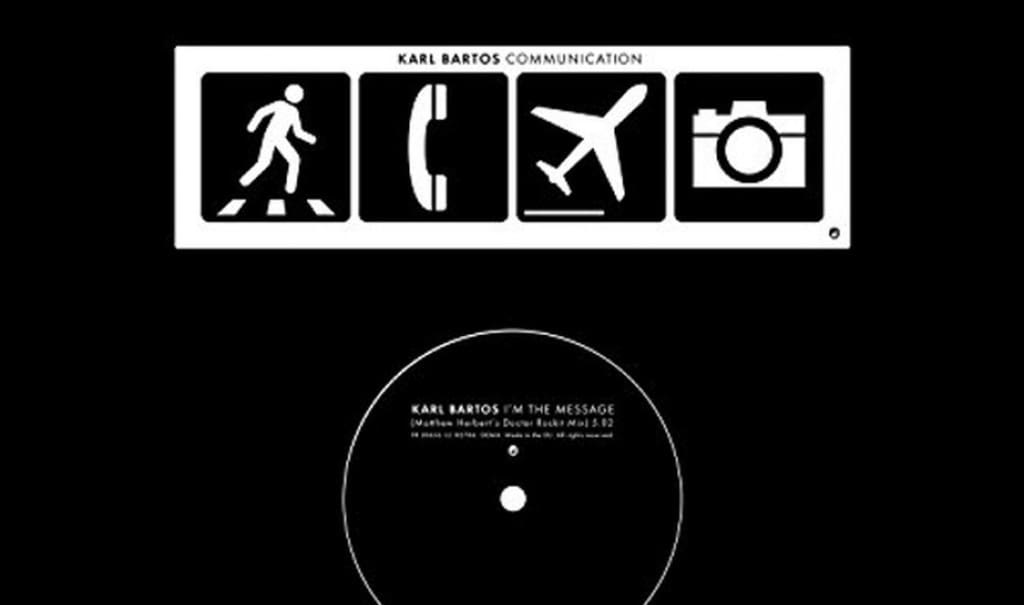 2 new Karl Bartos (ex-Kraftwerk) 7inch vinyls hit the shops: 'I'm the message' + '15 minutes of fame'