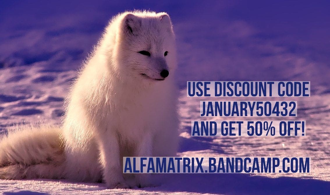Alfa Matrix launches massive sale action on Bandcamp: 50% off !