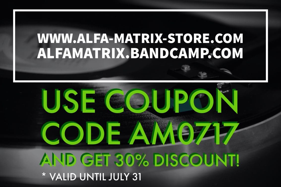 Alfa Matrix launches 30% discount code for their vinyl/CD/DVD webstore and for Bandcamp - valid for a limited time!