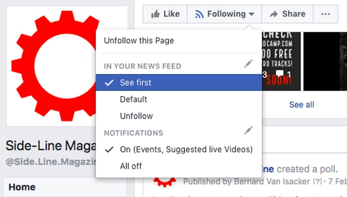 Side-Line readers say 'F**k off' to Facebook's newest page reach killing