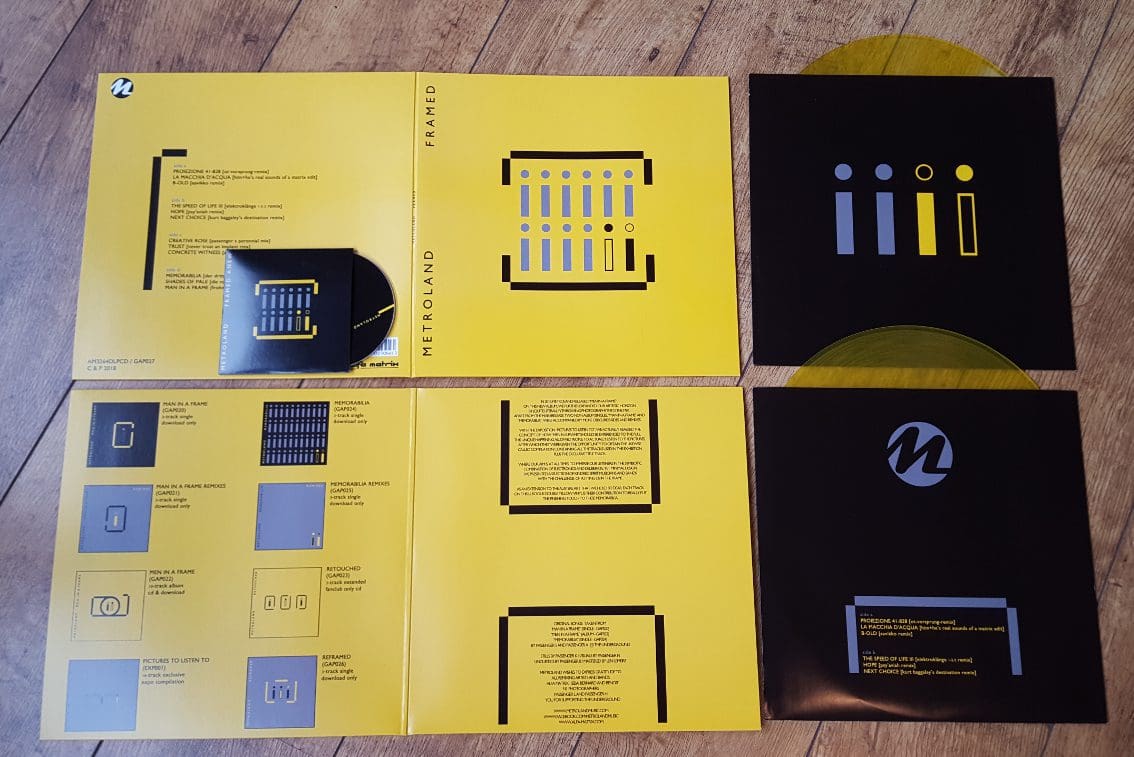 Metroland release double yellow vinyl (+CD): 'Framed' - available now via Alfa Matrix