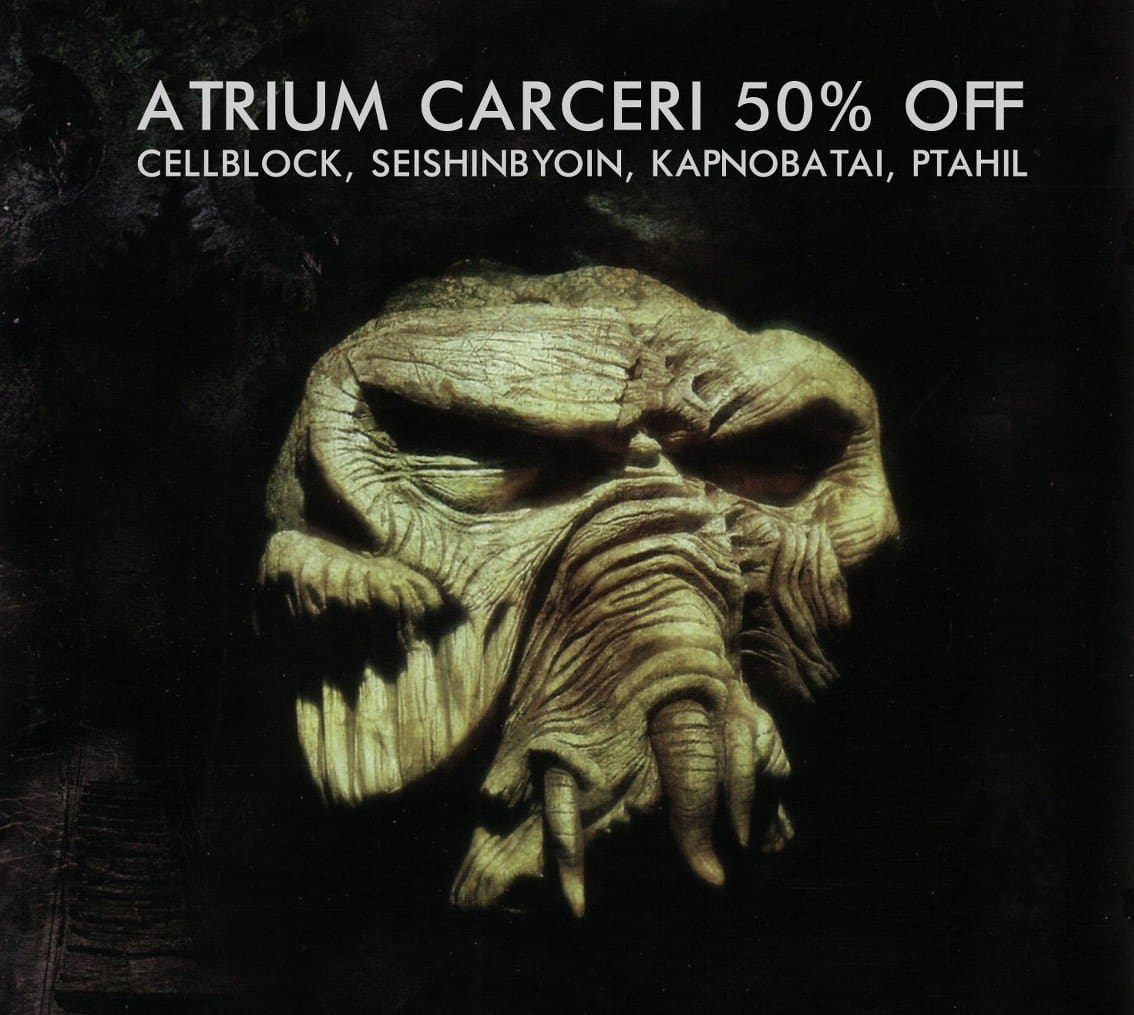 Cryo Chamber is holding an Atrium Carceri sale, 50% off selected downloads