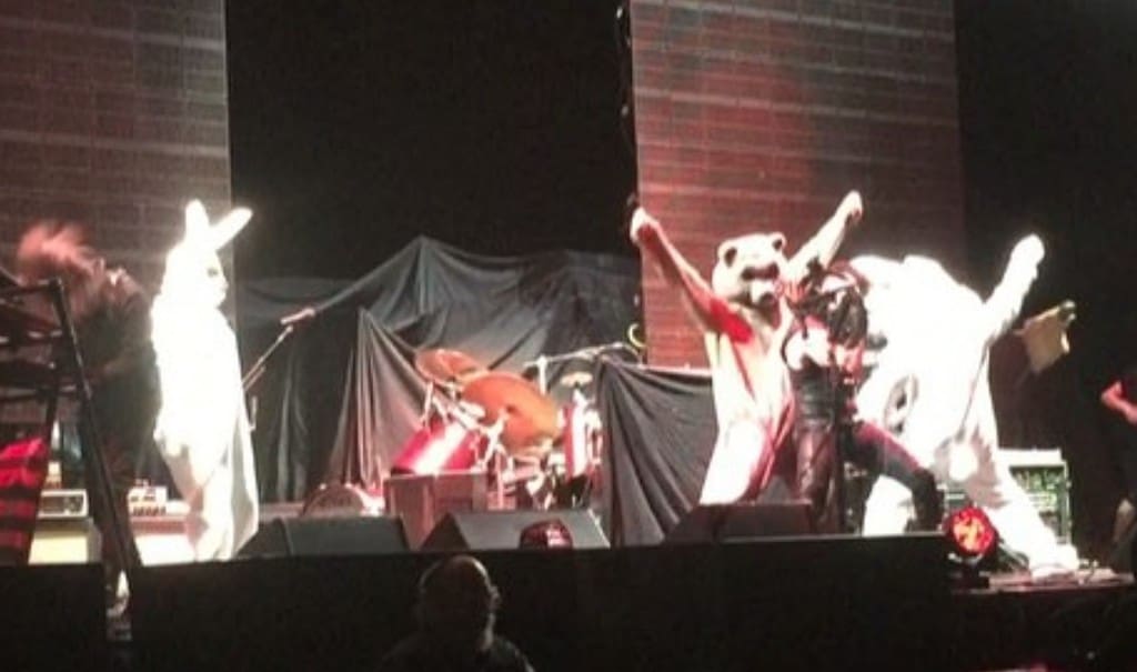 Tool dresses up as bunnies and invade 3TEETH live set in New Orleans - life footage pops up online