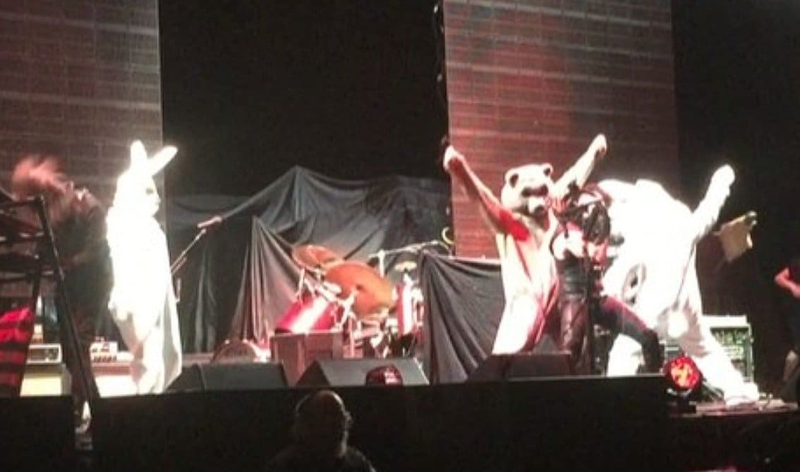Tool dresses up as bunnies and invade 3TEETH live set in New Orleans - life footage pops up online