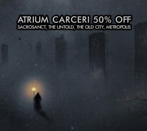 Atrium Carceri Sale continues on Cryo Chamber, 50% off digital downloads