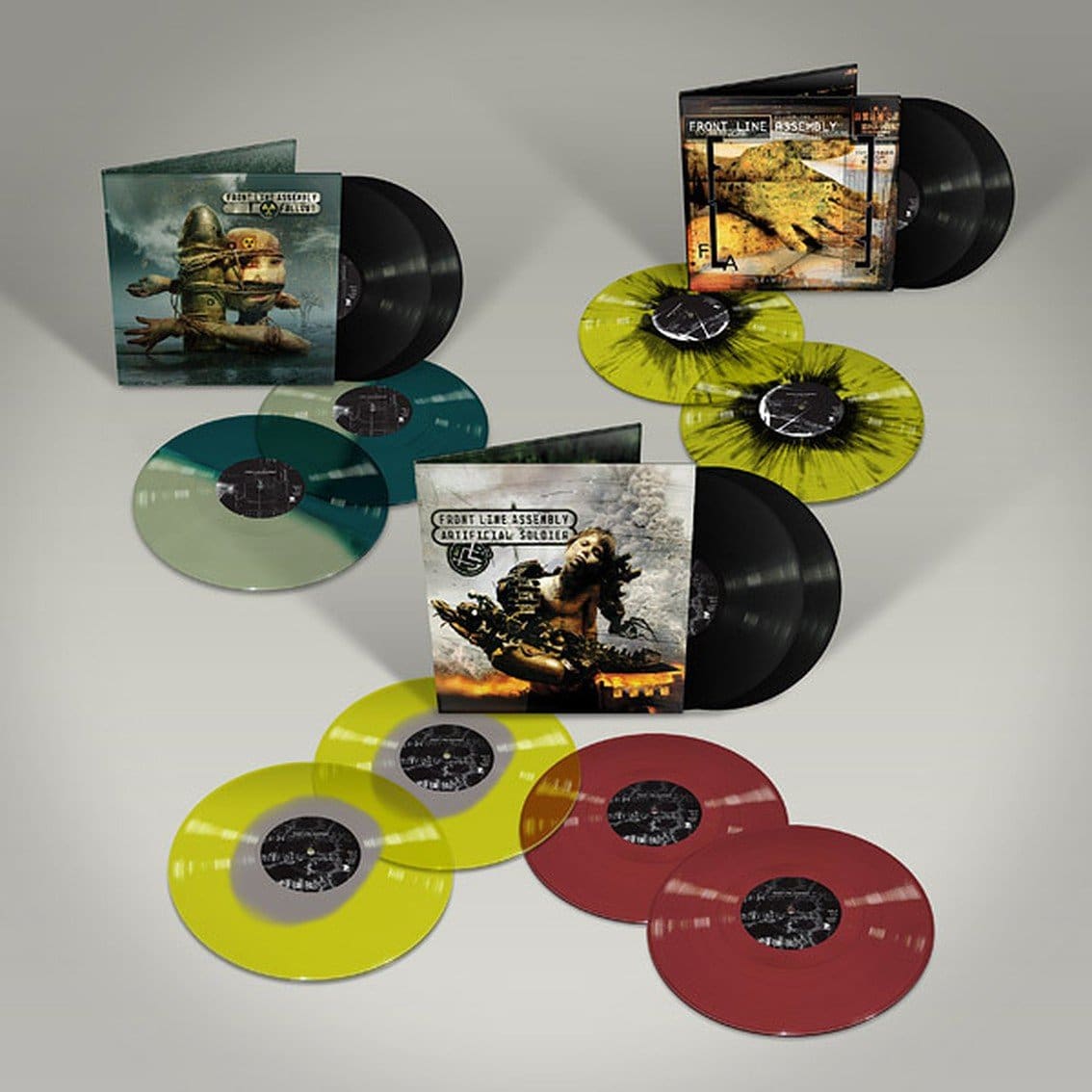 Massive Front Line Assembly reissue campaign on vinyl (featuring bonus