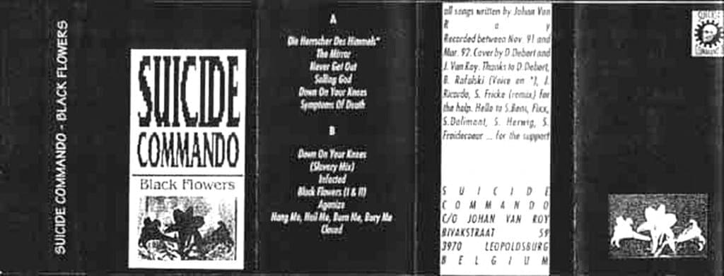 Suicide Commando Sees black Flowers Tape Finally Released on Cd Limited Run Only Sideline Magazine Suicide Commando Sees 'black Flowers' Tape Finally Released on Cd - Limited Run Only