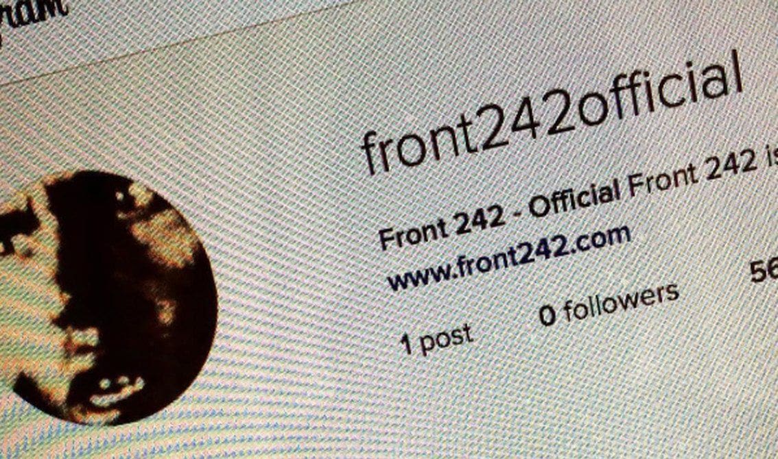 Front 242 lands on Instagram - and we found out about it :)