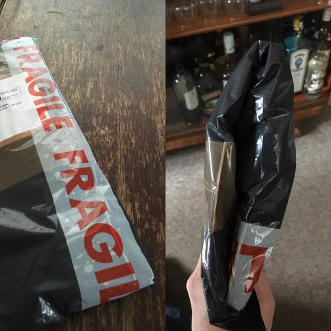 A UK postman delivered a vinyl record through a letterbox... by folding it in half!