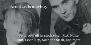 Incredible - and we mean it - vinyl sale at ArtOfFact on Marsheaux, Cevin Key, ... 50% and more off! - here's the link!