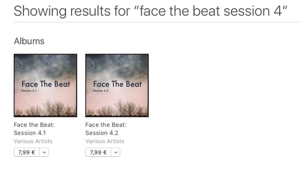 'Face The Beat : session 4' has hit Spotify, iTunes, Amazon etc.