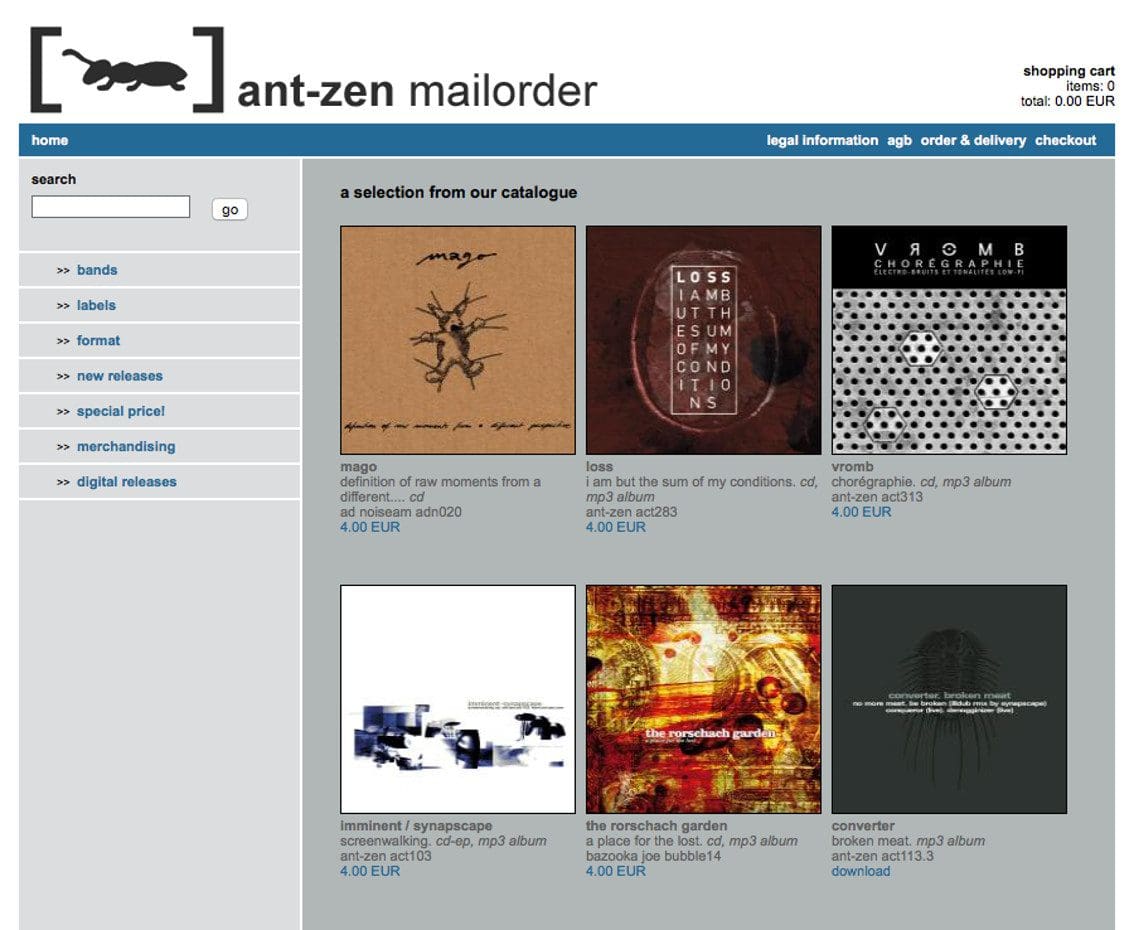 Power noise label ant-zen stops producing CDs and goes download only - warehouse closes as well