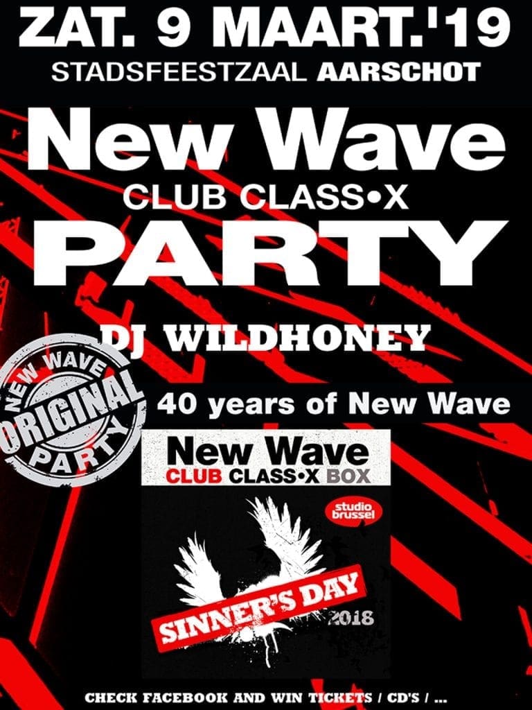 Side-Line give-away: 5 free (single) tickets to win for New Wave Club Class-X Party 9/03