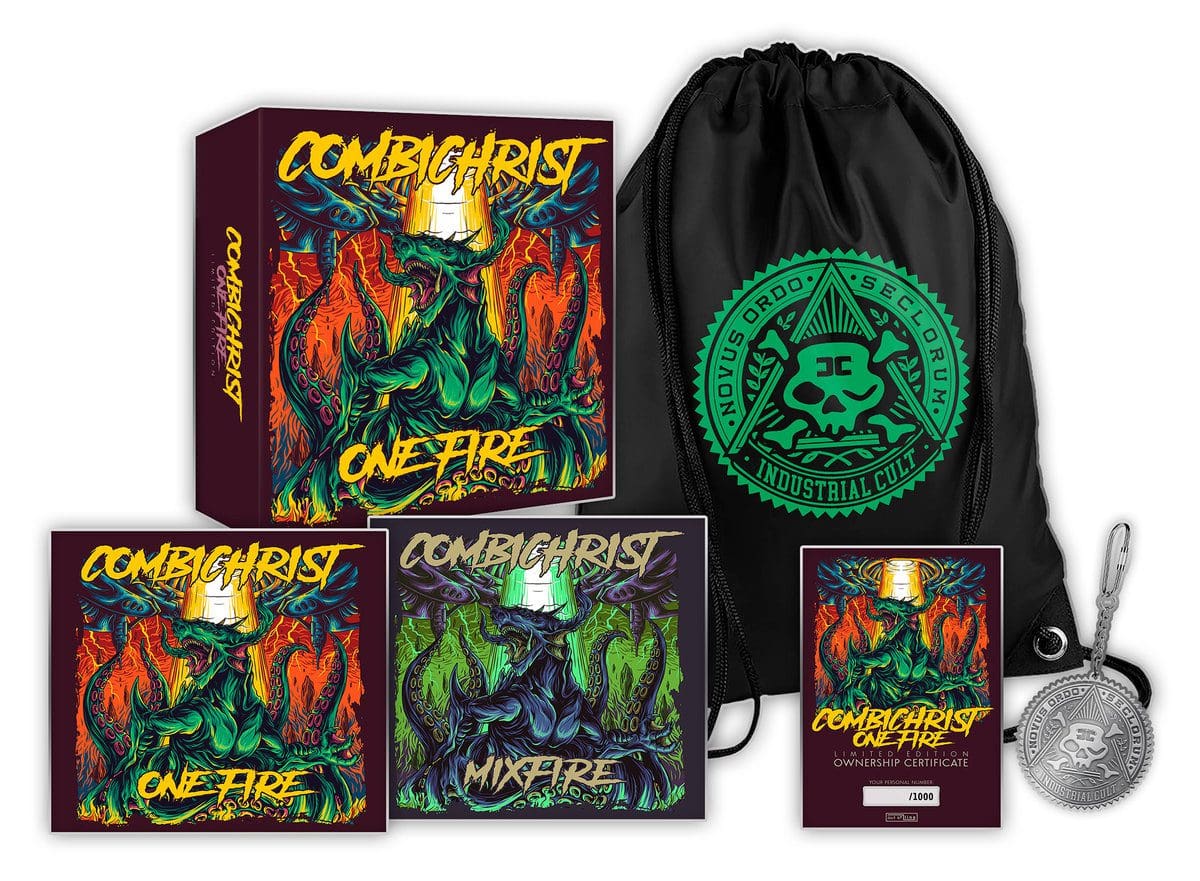 All new Combichrist album 'One Fire' comes in 3 formats: 3CD boxset, 2CD and a 2LP (incl. picture disc) vinyl - more details here