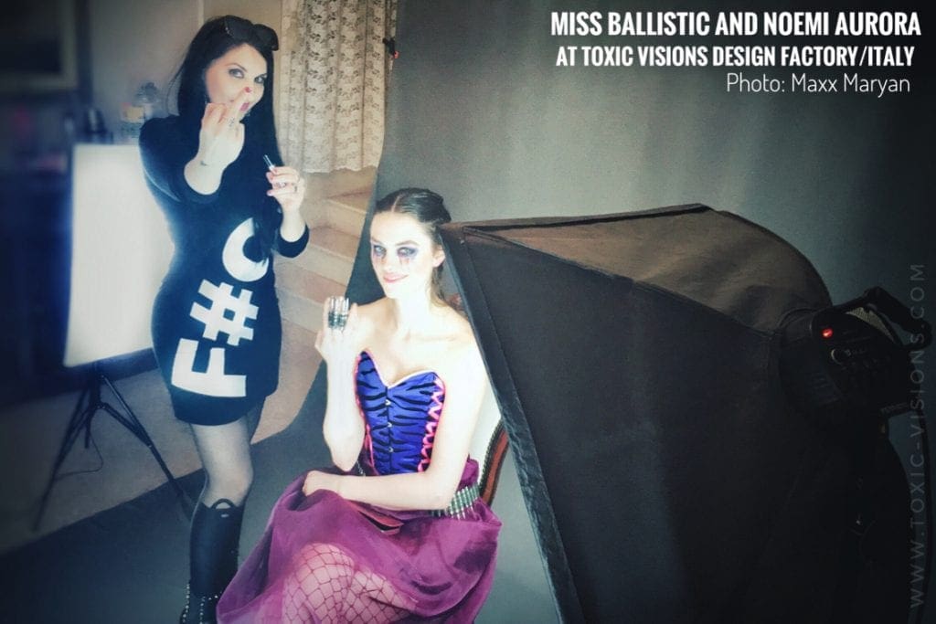 Backstage at the Miss Ballistic (angelspit Side Project) Photoshoot in Italy + Kickstarter