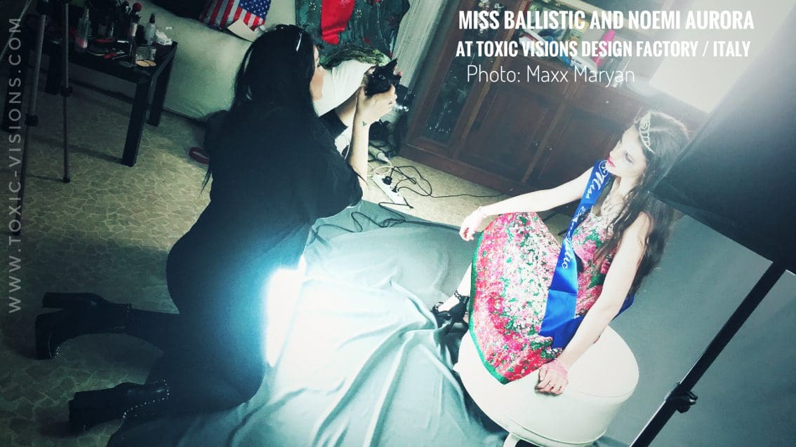 Backstage with the Miss Ballistic (Angelspit side project) photoshoot in Italy + kickstarter