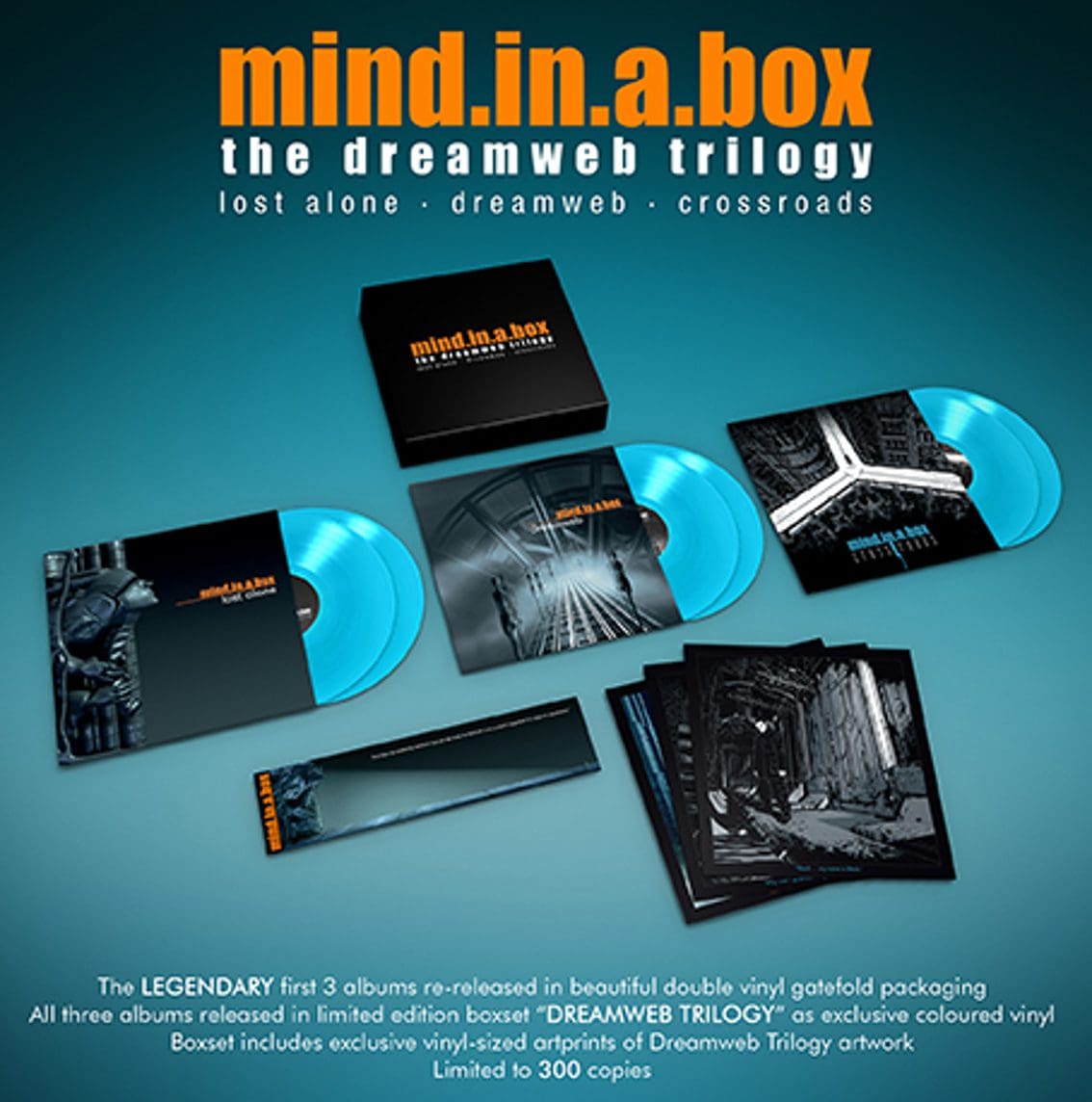 First three mind.in.a.box albums united on 'Dreamweb Trilogy' 6LP box