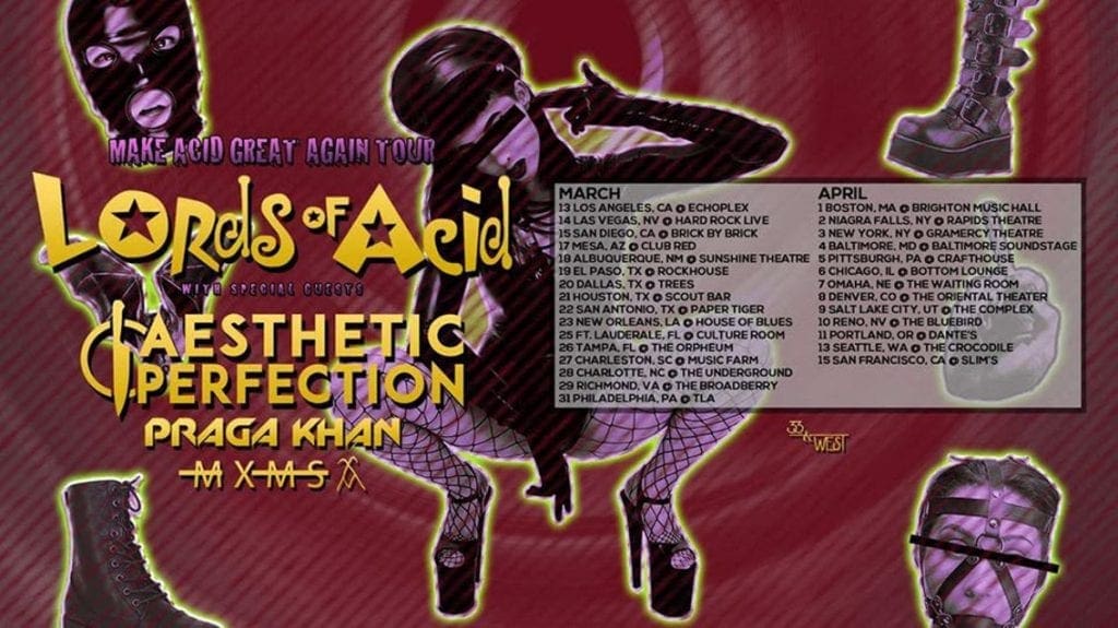 Lords Of Acid launch'Make Acid Great Again Tour' across the US - tour line up announced
