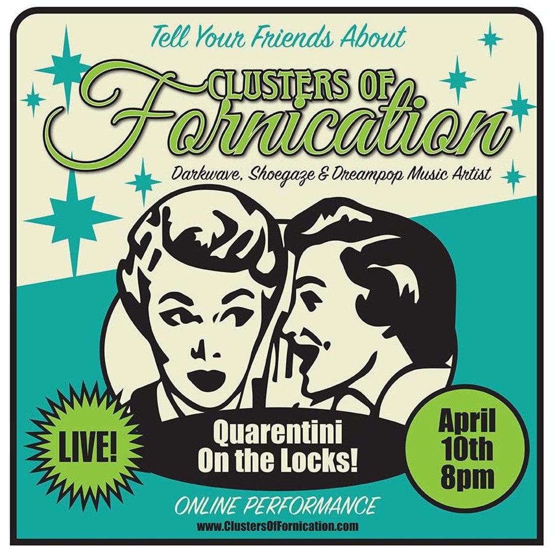 Clusters Of Fornication to stream first ever live performance