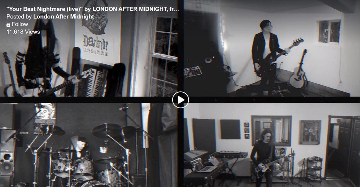 London After Midnight releases a series of live performance videos