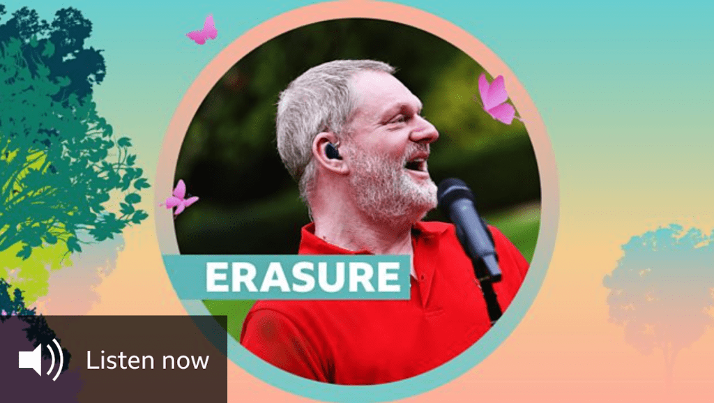Listen to 7-track set of Erasure at BBC Radio 2's'Live At Home' festival