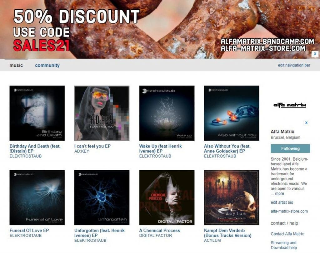 Alfa Matrix launches massive sale - use SALES21 and get 50% discount on all releases