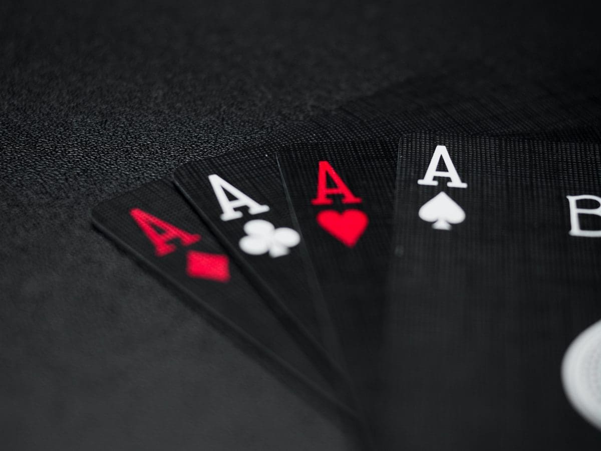 black and white playing cards