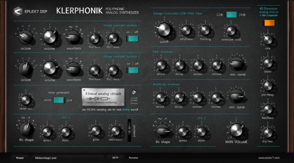 Eplex7 Dsp Releases Klerphonik Polyphonic Analog Synthesizer with Worlds First Time Capsule Technology Sideline Magazine Eplex7 Dsp Releases Klerphonik Polyphonic Analog Synthesizer with World’s First Time Capsule Technology