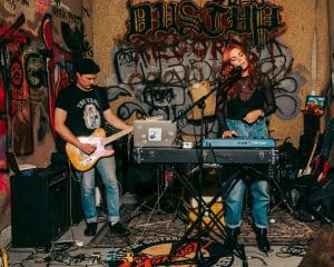 Ōtautahi-based dark synth-pop duo Social Union premiere 'Choke' on Side-Line