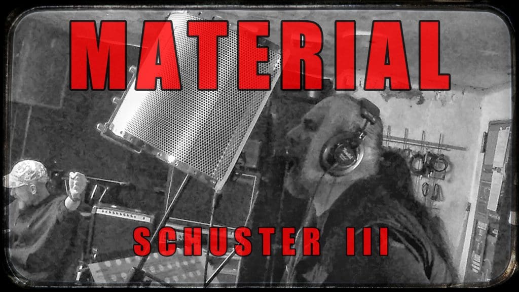 Industrial veteran Schuster drops another music video and pokes fun at materialism with'Material'