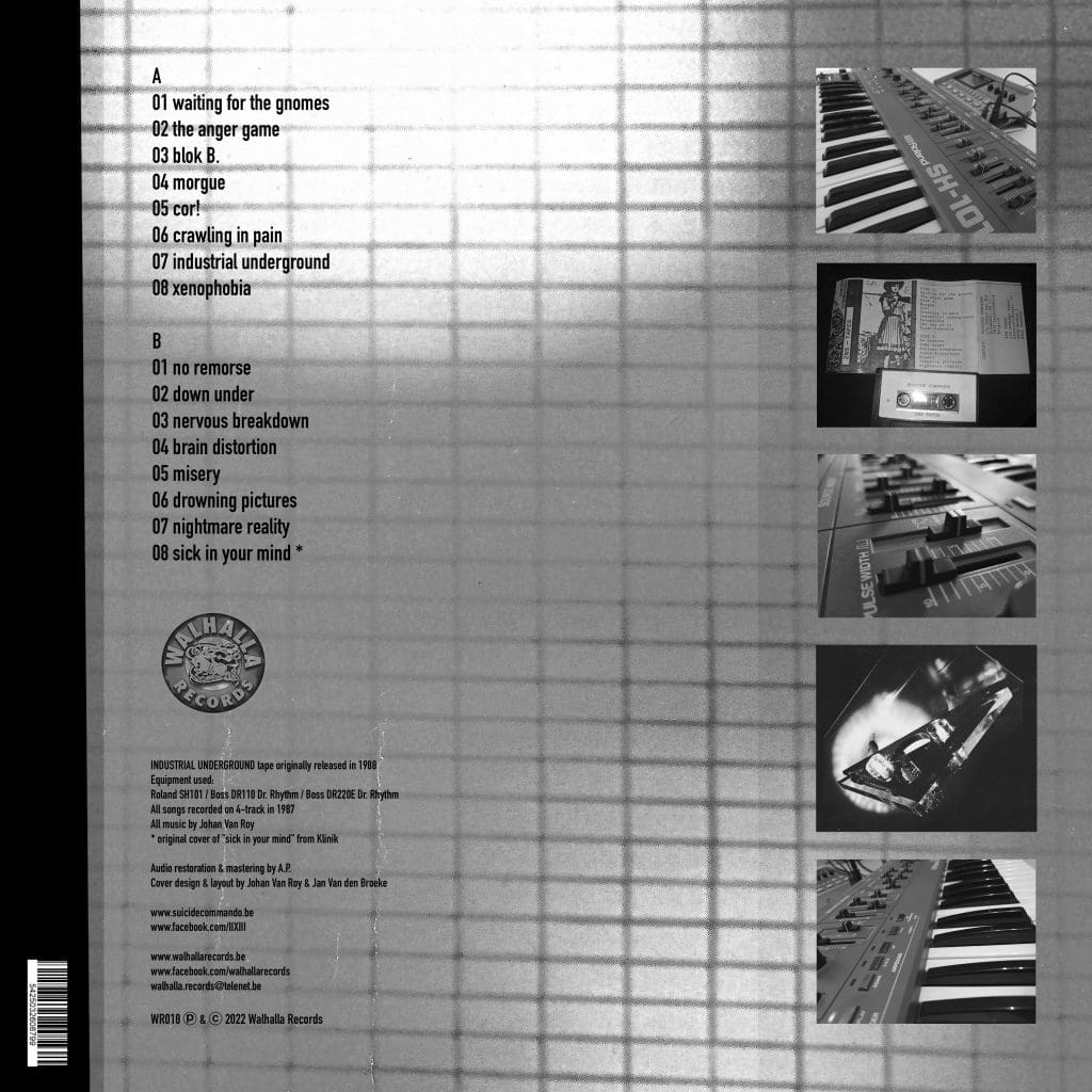 Suicide Commando Sees Earliest Material Rereleased on Vinyl industrial Underground Sideline Magazine Suicide Commando Sees Earliest Material Re-released on Vinyl: 'industrial Underground'