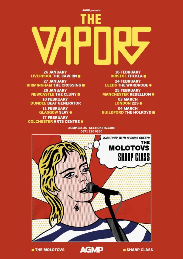 New Wave Act the Vapors Announce New Uk Tourdates for 2023 Sideline Magazine New Wave Act the Vapors Announce New Uk Tourdates for 2023