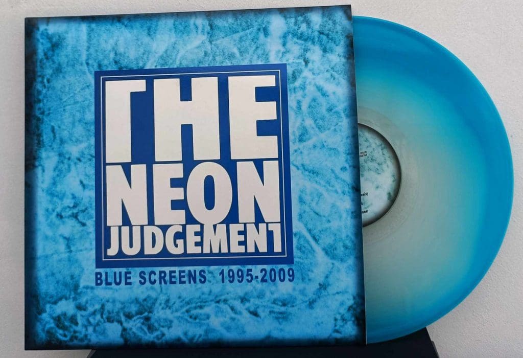 the Neon Judgement Presents blue Screens Vinyl Compilation Sideline Magazine the Neon Judgement Presents 'blue Screens' Vinyl Compilation
