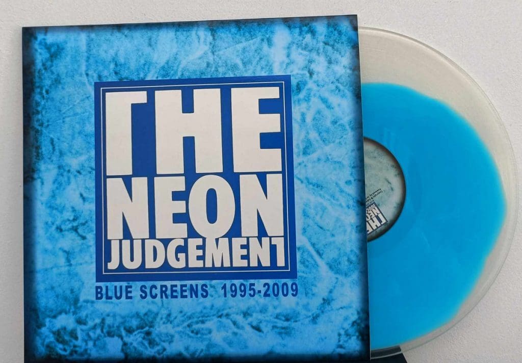 the Neon Judgement Presents blue Screens Vinyl Compilation Sideline Magazine the Neon Judgement Presents 'blue Screens' Vinyl Compilation