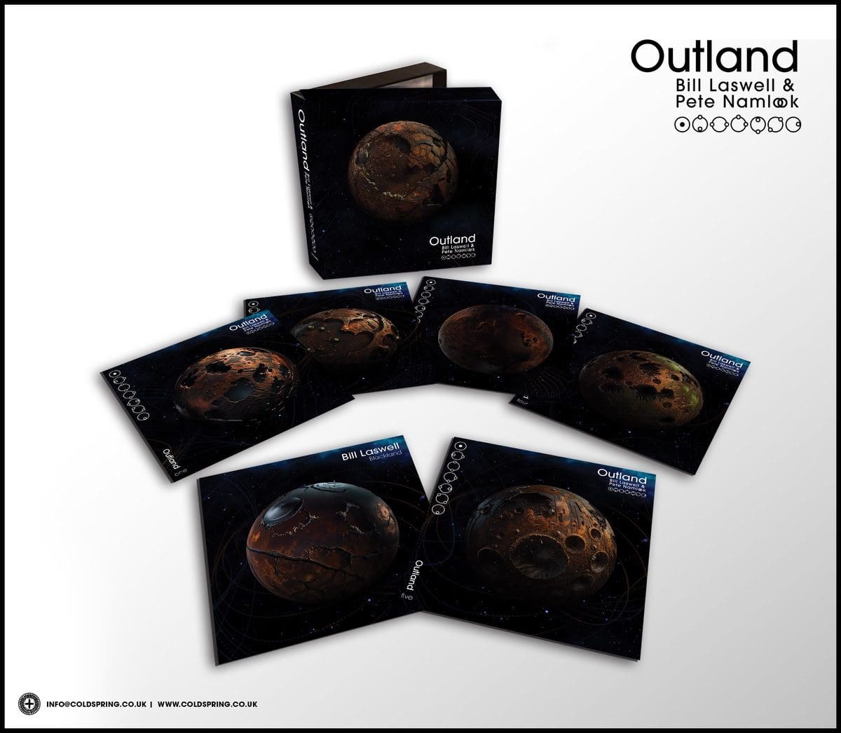 Bill Laswell & Pete Namlook collaboration on ambient 'Outland' series out now as 6xCD Box Set