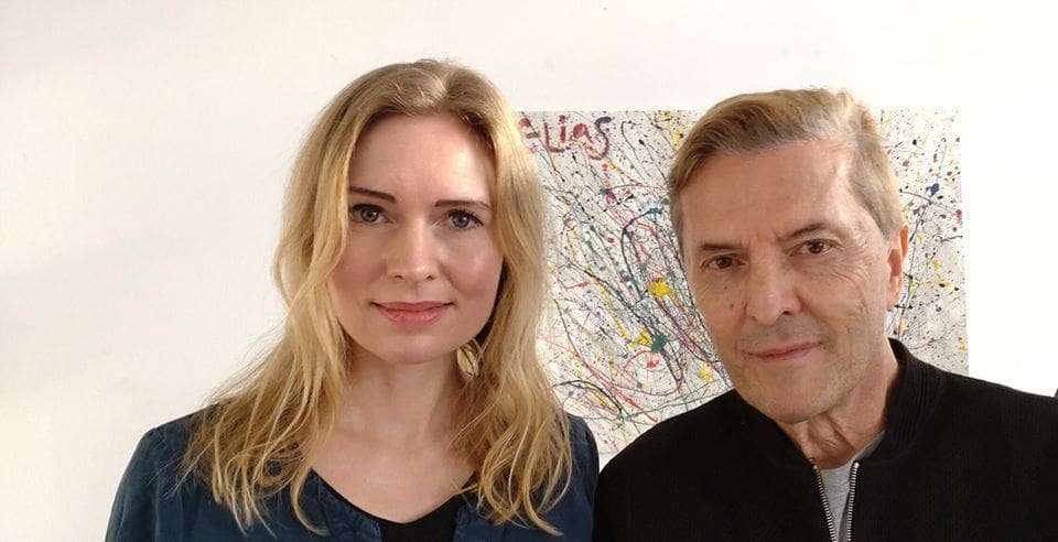 Robert Goerl (DAF) and Hanna Rollmann read from 'The Voice That Dwells Within' in London