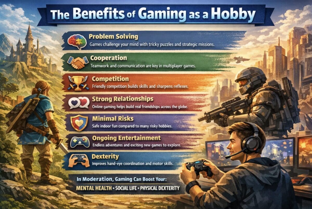 7 Reasons Why Video Games Are A Beneficial Hobby Benefits Of Gaming As A Hobby Scaled