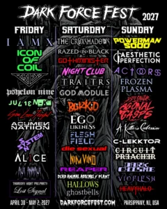 Dark Force Fest 2027 lineup poster